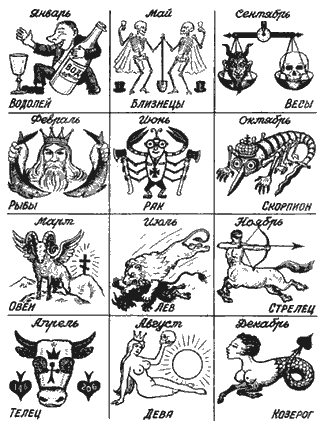 Татуировки знаки зодиака Zodiak